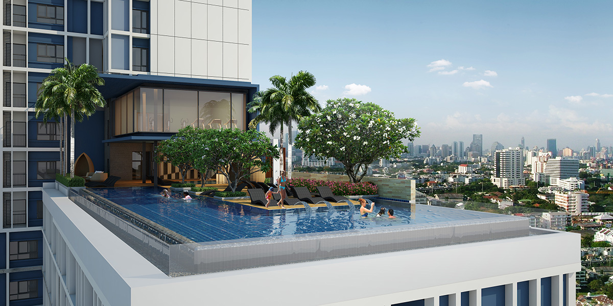 曼谷市中心新開幕無邊際泳池飯店，快閃24折扣讓你便宜入住
