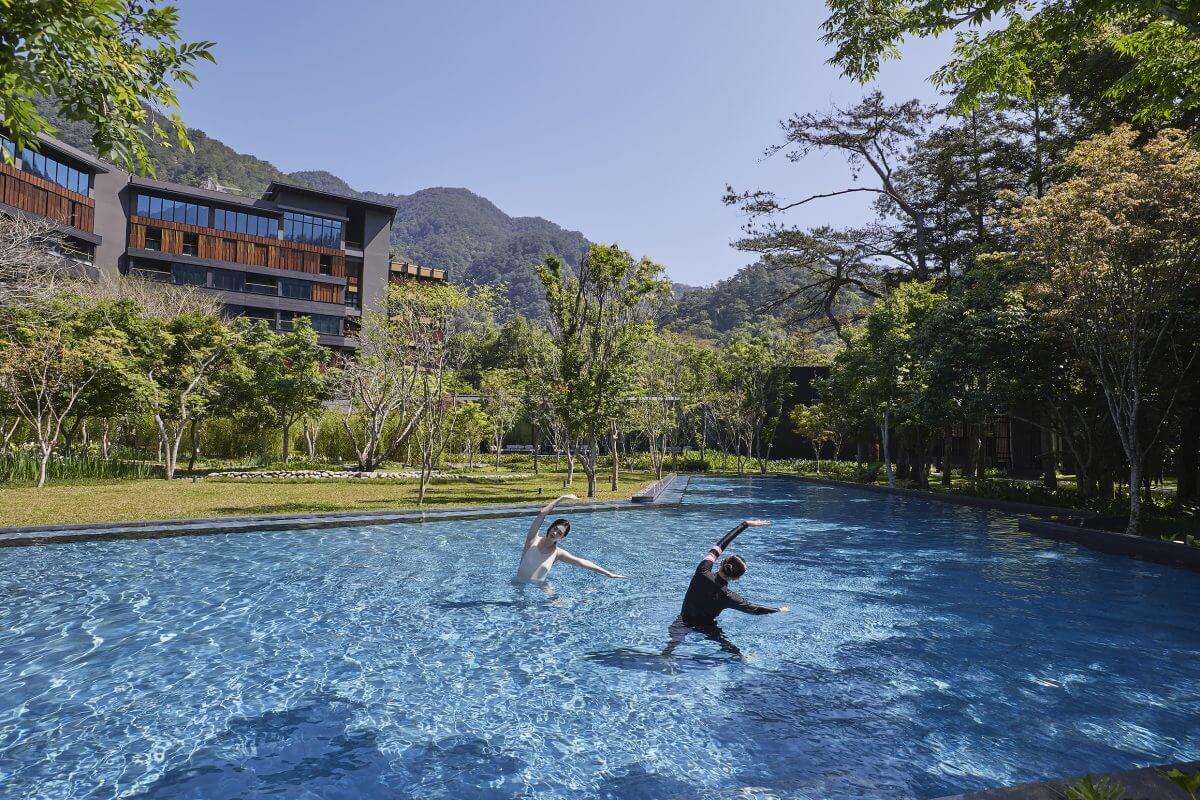 虹夕諾雅,谷關,水中瑜伽