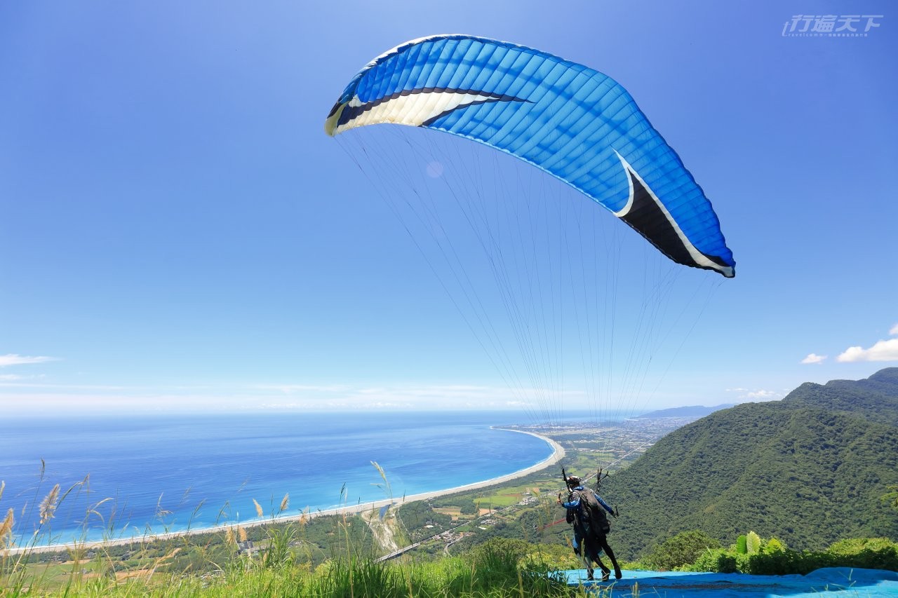 花蓮,飛行傘,清水斷崖,月牙灣,太平洋