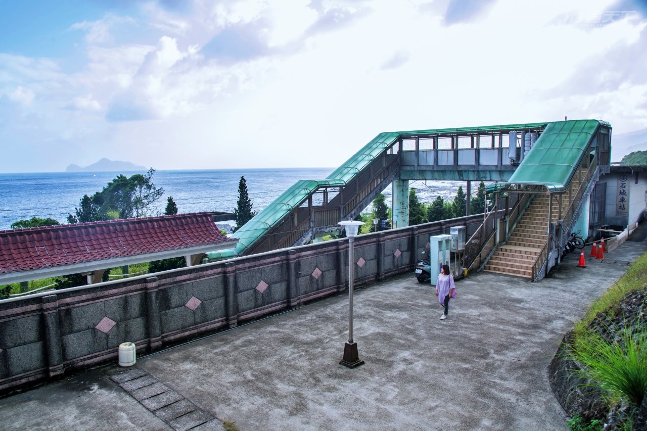 ▲石城車站與龜山島兩兩相望。