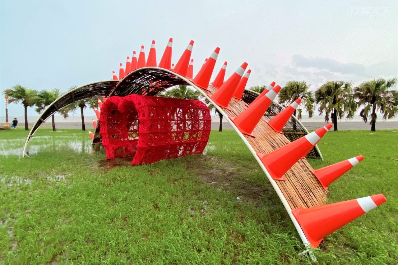 ▲尚武9420濱海休憩區的《起點》由藝術家安聖惠創作。