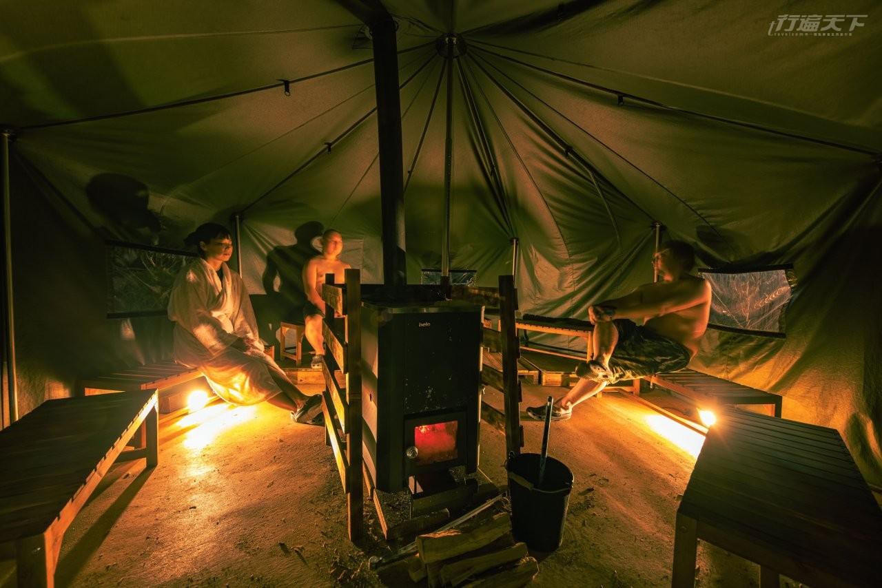 ▲體驗獨特的芬蘭式戶外三溫暖。(圖片提供:埼玉縣)