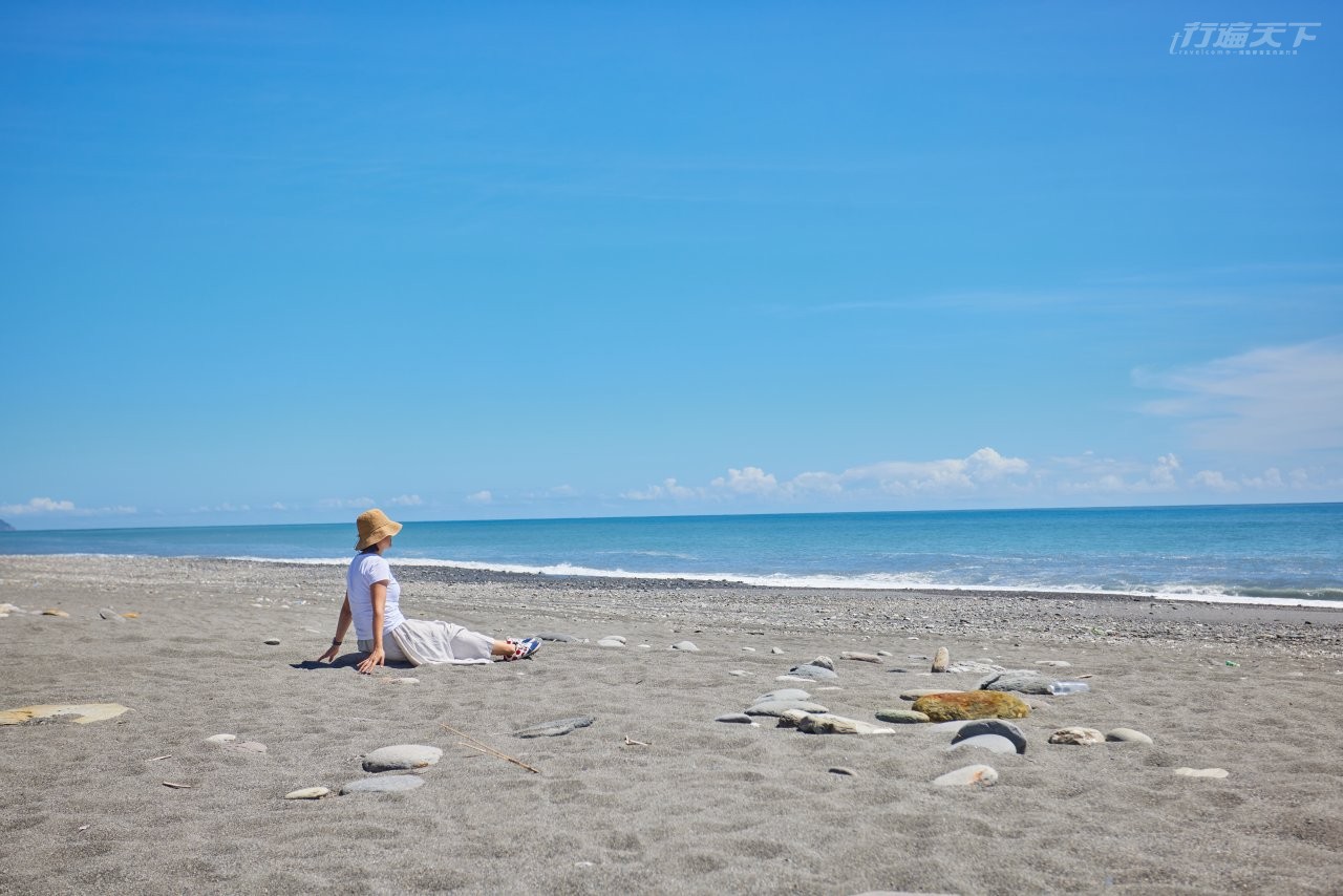 ▲純淨的超藍海水海天一色,讓人心情舒暢。