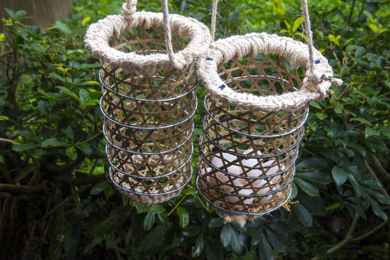 ▲租借竹簍到煮蛋槽享受美味的溫泉現煮食材是泡完湯最棒的享受。(圖片提供:羅東林管處)