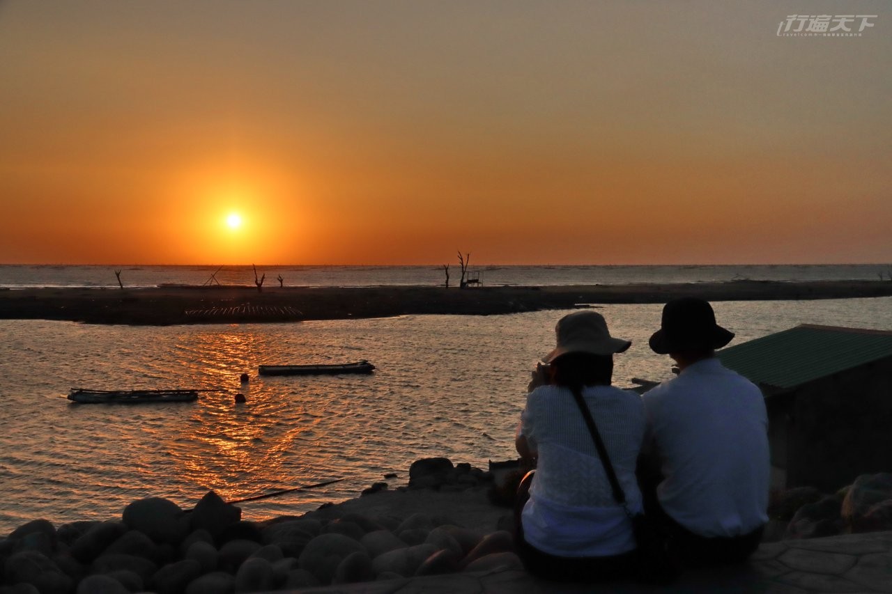 ▲白水湖壽島的海景夕照,十分具有震撼力。