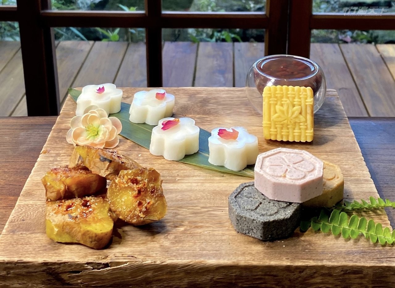 ▲美齡懷舊午茶的中式點心,造型精緻滋味講究。