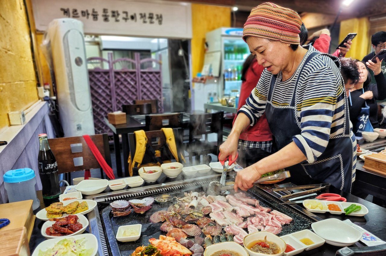 韓國烤肉,韓式料理, #韓國餐廳,慶尚南道,統營美食